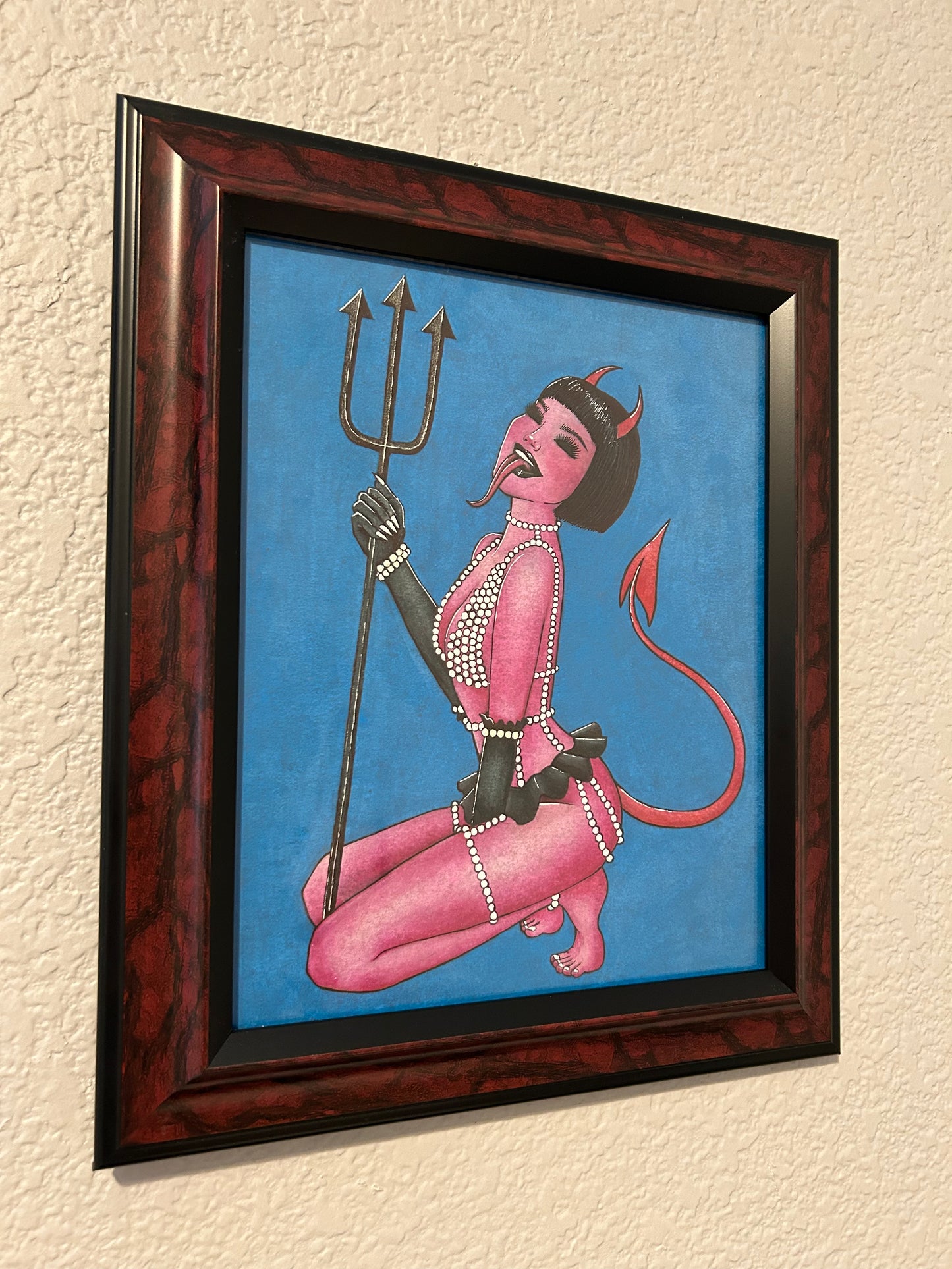 Devil Girl Pin Up ORIGINAL