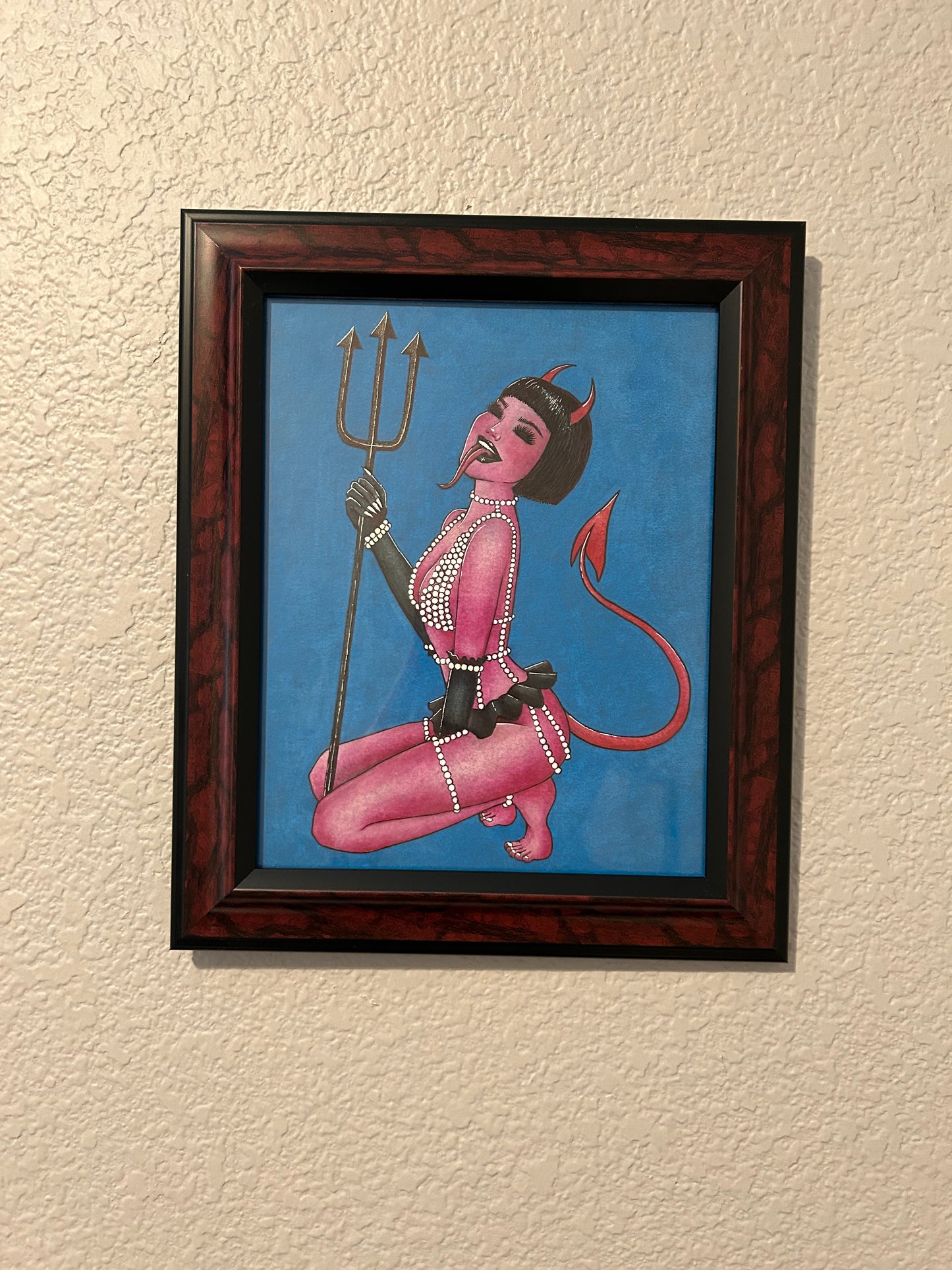 Devil Girl Pin Up ORIGINAL