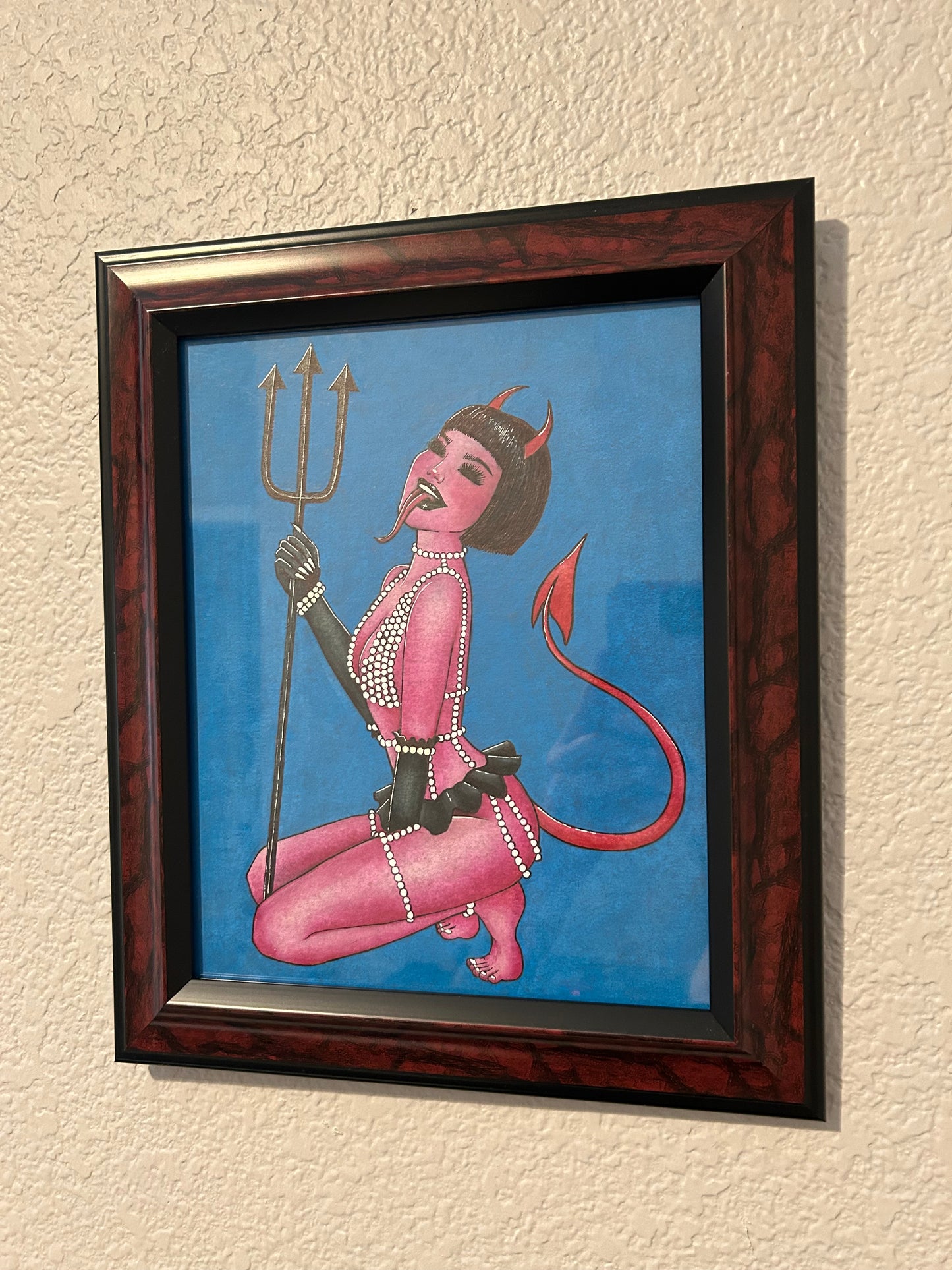 Devil Girl Pin Up ORIGINAL