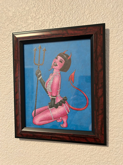 Devil Girl Pin up PRINT